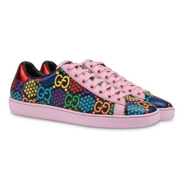 Gucci Shoes - Gucci GG Monogram Psychedelic Ace Limited Sneakers